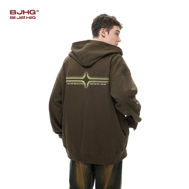 saferido Men's 10 Color Autumn and Winter New American Hooded Sweatshirt Fashion Trend Printed Sweatshirt Oversize Men's Clothing main image 0