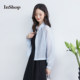 
INSHOP new adjustable drawstring hem shirt jacket women's loose lapel sun protection shirt