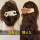 Autumn and winter flower duckbill hair clip women's 2025 new high-end hair grab clip back of the head one-word clip headwear