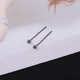 Black geometric square ear cable 2024 new popular earrings and ear piercing temperament personality high-end earrings earrings
