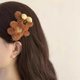
Plush bear Korean style cute bow hairpin 2025 autumn and winter new style bangs broken hair duckbill clip bb clip headwear