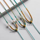 Jade Jade Pendant Hetian Jade Rope Gold Jade Pendant Lanyard Necklace Rope Pendant Rope Safety Buckle Braided Rope Women