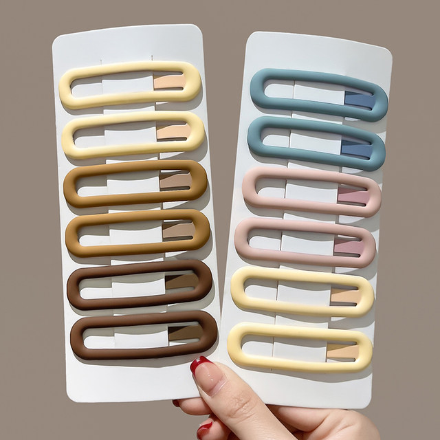 Black hair clip simple women's forehead broken hair bangs clip 2025 new internet celebrity bb clip side clip headdress hair card