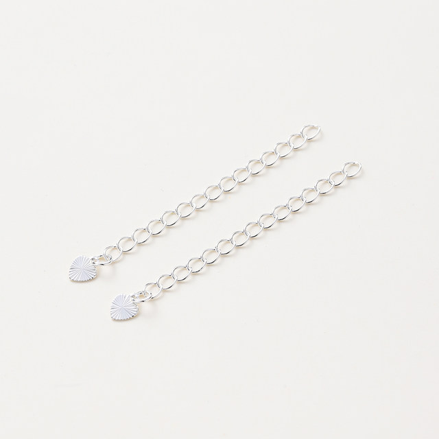 Silver beaded handmade DIY necklace opening ring spring buckle lobster buckle bead material sheep horn nail accessories accessories