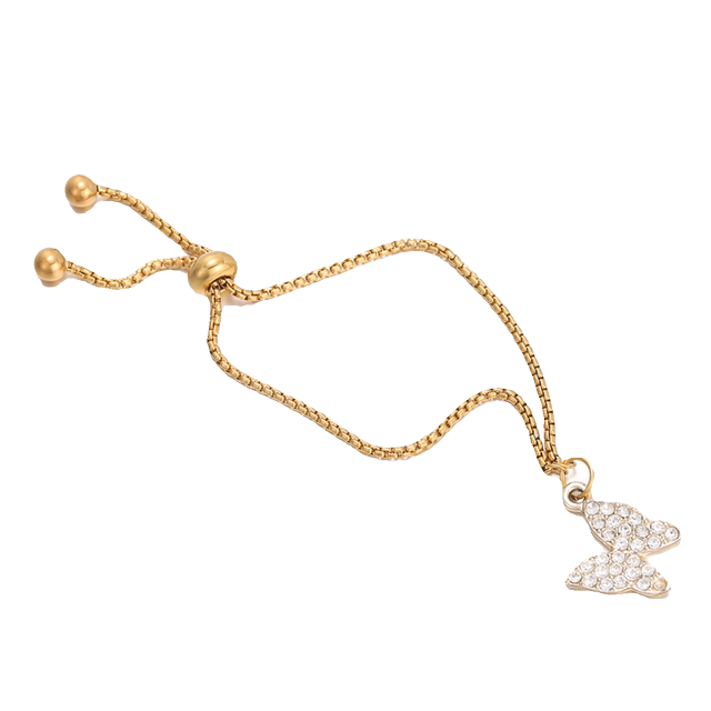 Stainless steel pull-out silicone small gold ball box bracelet adjustable extension chain DIY bracelet telescopic chain accessories