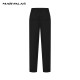 Mandes regular high-waist casual pants 2025 spring new product solid color straight cigarette trousers