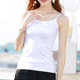 2 pieces of cotton band small vest female suits in the inside and outside wearing large size black and white sexy versatile bottoming shirt summer