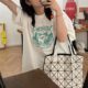 Dark green short-sleeved T-shirt for women pure cotton loose lazy style ins trendy design niche student half-sleeved T-shirt top
