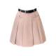 High -waist suit A -line skirt Female age reduction pleated skirt retro splicing versatile anti -light internal lining slim skirt
