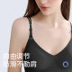Qingzijing 2025 new popular women's small breasts gathered jelly strips without traces comfortable cross-legged underwear bra