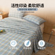 Jialiya pure cotton washed cotton sheets single piece 100 pure cotton quilt pillowcase three-piece set student dormitory single