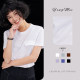Yingmei is naturally 丨 True silk acetic acid pocket T -shirt loose short -sleeved casual white round neck top summer new
