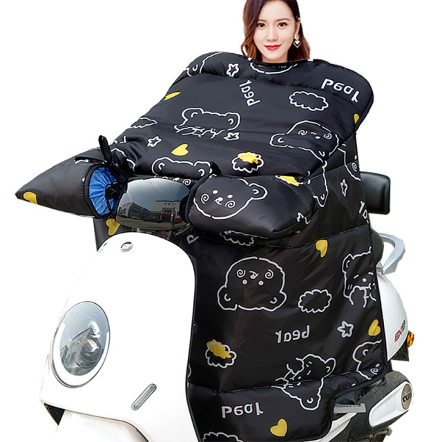 
Electric car windshield and thickened with velvet in winter waterproof tram motorcycle motorcycle battery car 2025 new winter model universal in all seasons