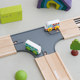 Leku small train rails, building blocks, highway accessories, building blocks scene accessories to expand and match puzzle toys 2 years old
