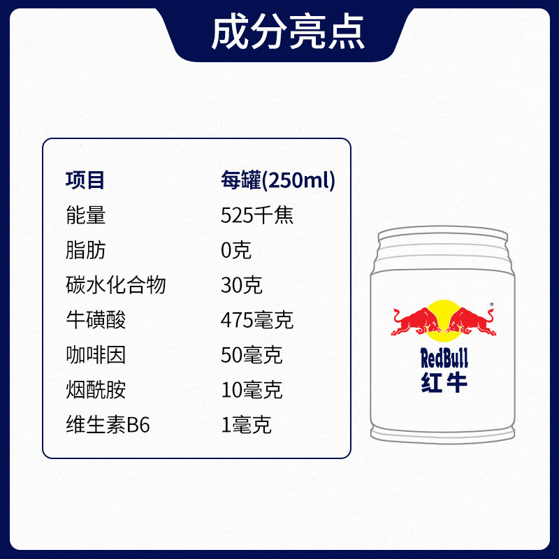 Redbull 安奈吉250ml 24罐红牛 奇谈网
