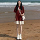 Gray sports shorts for women in summer 2025 new high-waisted slim loose straight bf style mid-scent pants five-point pants