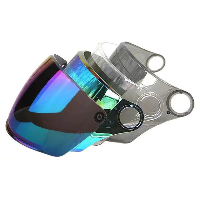 Electric vehicle helmet sun protection and rain protection mask lens motorcycle sunshade half helmet safety helmet front wind protection and fog protection summer