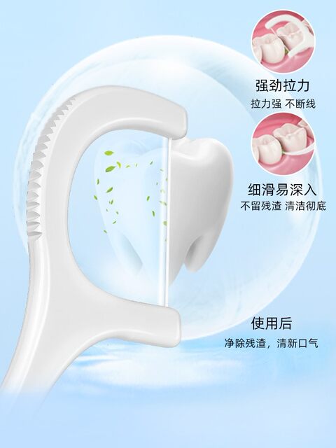 Xiaozhu 50 dental floss box clothes family outfits super fine -top portable dental visa lines portable dental vessel unclear artifact

