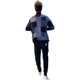 19008 spring and autumn new men's lattice contrasting color foreign long -sleeved long -sleeved knitted cardigan trendy jacket elasticity