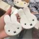 
Homemade Miffy Rabbit Plush Cartoon Post Bangs Stickers Sweet Girl Blackmailing Money Traceless Velcro Hair Accessories