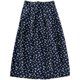 Chiffon mid-length sweet floral skirt large size high waist slim arm-packing skirt fat mm hip long skirt
