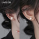 Strong light Shijia pearl ear clip without pierced mosquito coil earrings women's earrings 2025 new high-end earrings earrings