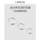 999 sterling silver ear piercing earrings, women's plain hoop earrings, ear bone nails, high-end ear buckles, popular earrings