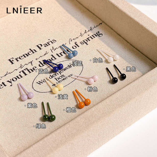 Medical bioporcelain ear piercing earrings, anti-allergenic earrings, anti-clogging, no-removal ear bone nailing ear sticks, high-end earrings for women