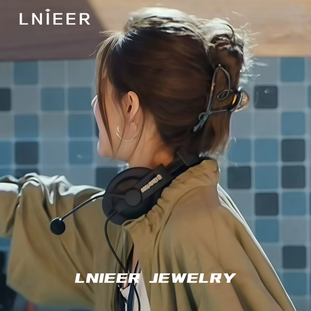 Xu me dazzling Zhao Lusi and Xu Yan's same style love grabber female high-end back head hairpin shark hairpin headgear