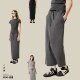 American fashion brand washing and old long A-line skirt with a slit high waist covering the strap to make you look slim straight and loose skirt for women
