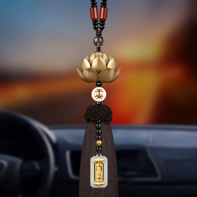 汽车挂件车内吊饰高级感22新款高档平安网红女高端