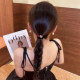 Anchor red pearl sparkling diamond hair band for women 2024 new style rubber band hair rope high-end hair rope hair accessory