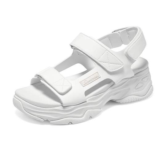 Skechers women's shoes 2025 spring and summer new open-toe sandals wear thick sole comfortable and casual beach shoes 119846