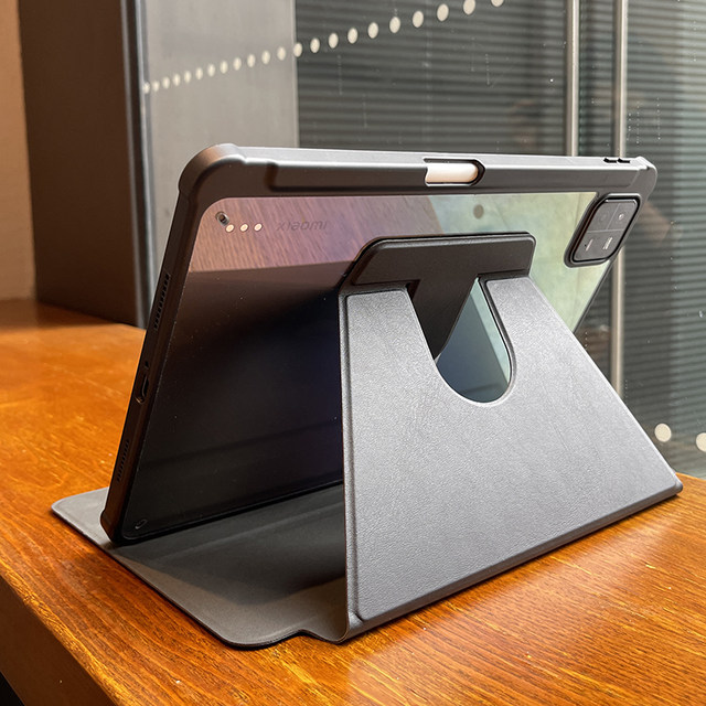 720 rotation suitable for Xiaomi 8 tablet pad7 protective cover acrylic 6spro transparent red rice Redmipadpro12.1 air bag anti-fall 11 books 5-pack edge with pen slot sleep shell accessories