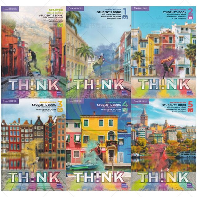 Ready in stock! New second edition Think starter/1/2/3/4/5 level student book + exercise book with genuine activation code including Ebook online exercises, original imported from Cambridge University Press
