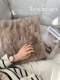 Texdream attitude, Otter Rabbit Fur Series, Fur Pillow Ins, Light Luxury Modern Living Room Sofa Cushion Pillow Cover