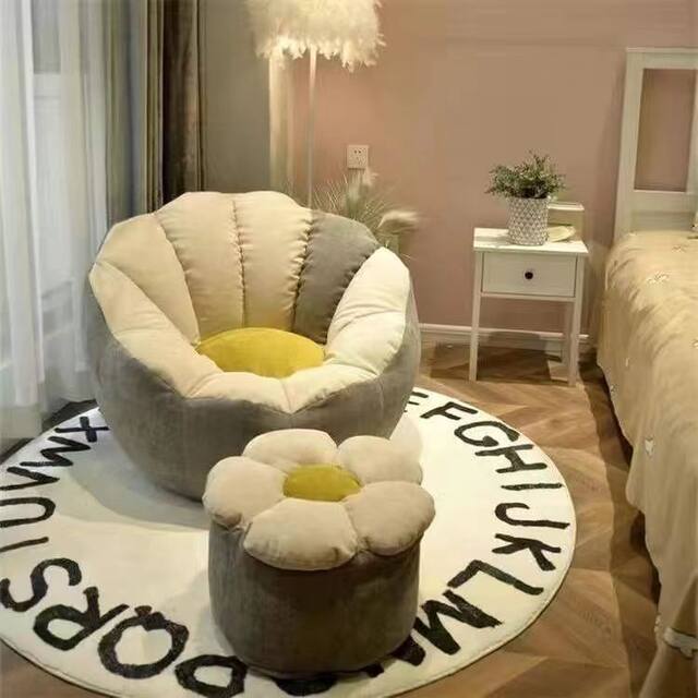 Single recliner tatami lazy sofa sleepable and lying bedroom small sofa bean bag sofa chair human dog kennel
