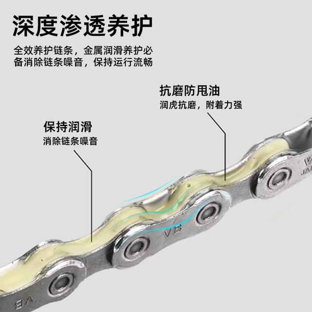 Motorcycle chain oil seal anti-swing maintenance electric vehicle chain maintenance oil wear-resistant anti-study cleaning agent