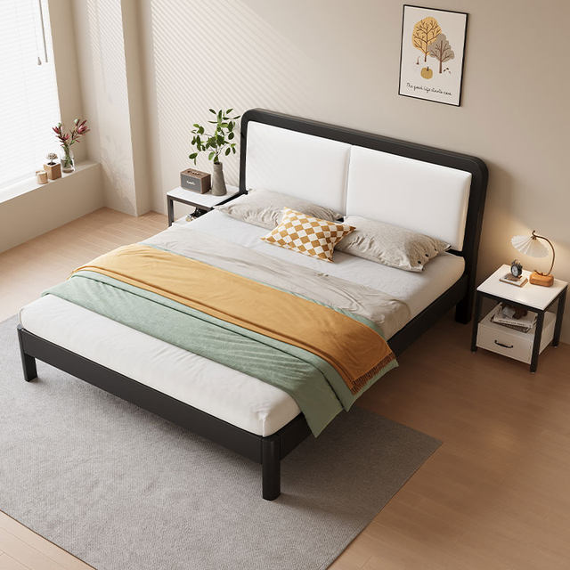 Bed 1.8 meters iron bed iron bed thickened reinforced double bed 1.5 single Nordic Internet celebrity modern simple iron frame bed
