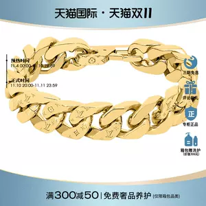 LV Circle Bracelet Monogram Eclipse Canvas - Fashion Jewelry M6549D
