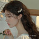 Hairpin women's bangs clip pearl hair clip headdress 2025 new high-end side clip exquisite adult one-line clip