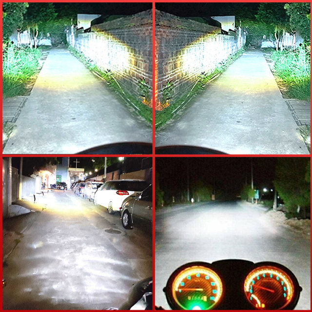 Applicable to Haojue Baoyi 150 Suzuki Motorcycle LED headlight modification accessories lens distant near -light integrated car light bulb