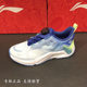 Li Ning Boys' Sports Shoes Mesh Breathable Rotating Buttons 2024 Spring New Medium and Large Children's Casual Shoes Children's Shoes