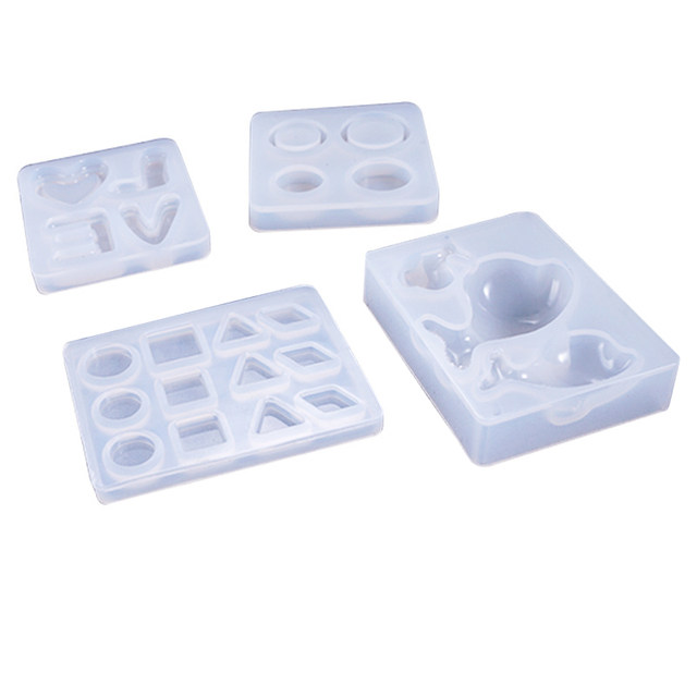 Crystal glue love mold earrings DIY dolphin mold jewelry ornaments gemstone round handmade material glue