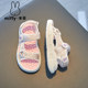Miffy children's shoes 2025 summer new style girls cartoon fashion sandals Velcro open-toe princess beach shoes