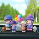 Car interior decorations, car decoration supplies, creative high-end male and female models on the center console, cute car decorations