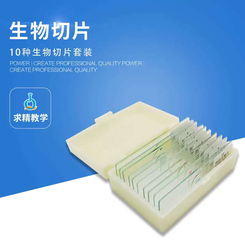 生物显微镜观察标本儿童实验套装制作动物植物细胞载玻片材料中学生