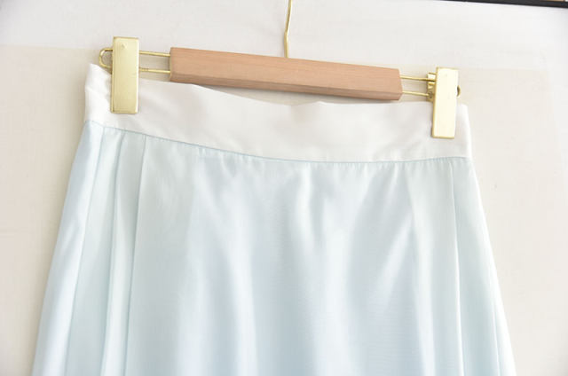 Colorful modified thin horse-faced skirt new Chinese style high-waisted slim Chinese style printed long pleated skirt