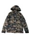 Winter hooded camouflage down jacket for women 90 white duck down warm jacket for zippered mid-length bread jacket for men