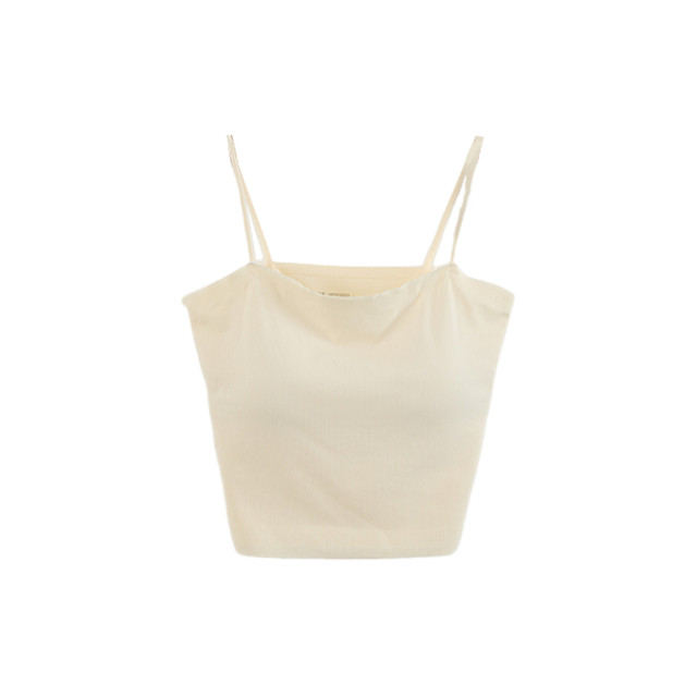 Nishimachi Village House Casual Vertical Stripe Texture Beautiful Back Women's Summer New Slim Sleeveless Sling Vest HB9808003